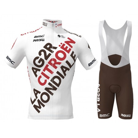 Tenue Maillot + Cuissard à Bretelles 2021 AG2R Citroen Team N001